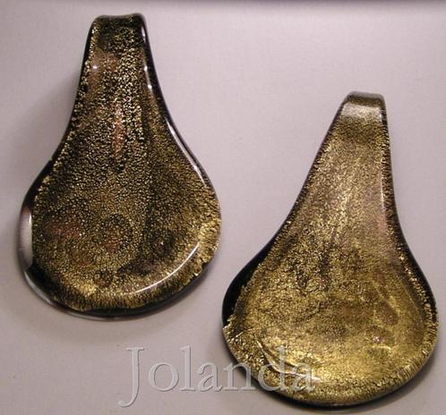 0925 Mooie Donkere Murano Glazen Hanger, Sieraden, Tassen en Uiterlijk, Kettinghangers, Nieuw, Glas of Kristal, Overige voorstellingen