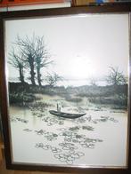 Gerhard Neswadba Waterlandschap / schitterend kunstwerk, Antiek en Kunst, Ophalen of Verzenden