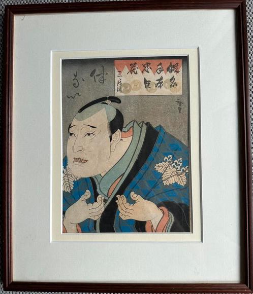 Antieke Japanse Utagawa Kunisada (Toyokuni III, 1786–1865), Antiek en Kunst, Kunst | Litho's en Zeefdrukken, Ophalen of Verzenden