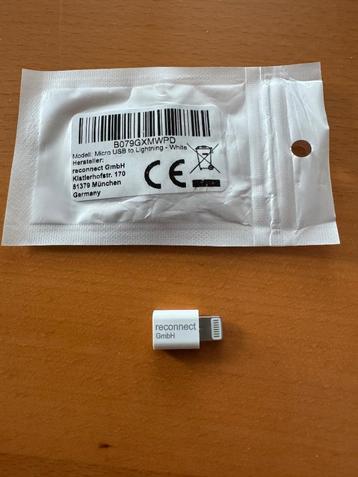 Adapter Micro USB naar Lightning (Apple) beschikbaar voor biedingen