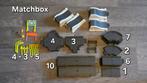Vintage Matchbox Motorcity 1995 div. baanstukken+accessoires, Ophalen of Verzenden