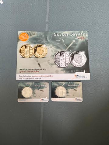 2 Market Garden herdenkingsmunt vijfje euro UNC en BU coinca beschikbaar voor biedingen
