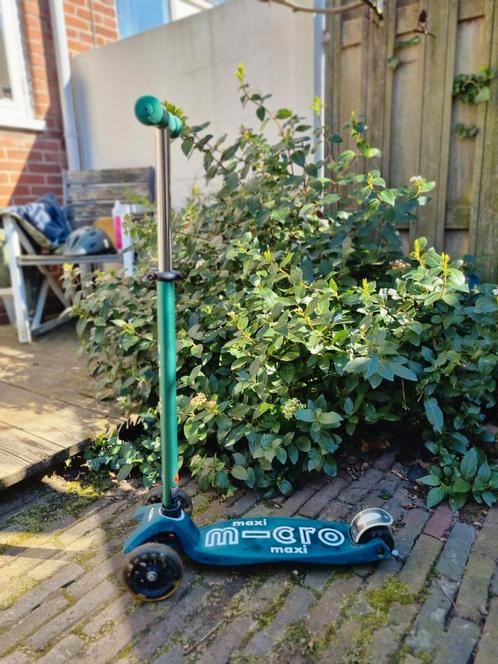 Zgan Micro step Maxi met lichtgevende wieltjes, eco groen, Fietsen en Brommers, Steps, Zo goed als nieuw, Gewone step, Ophalen