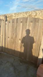 5 hardhouten schuttingen, Ophalen, 6 meter of meer, Hout, 1 tot 2 meter