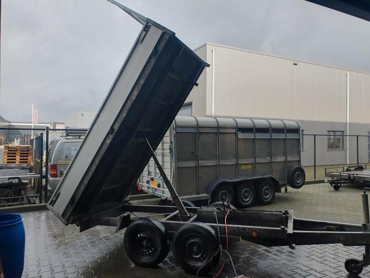 Henra electrische kipper 2700kg 310x165 Black edition, Auto diversen, Aanhangers en Bagagewagens, Ophalen of Verzenden