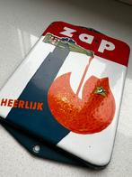 Te koop: Emaille Deurpostje van ZAP, Ophalen of Verzenden, Zo goed als nieuw, Reclamebord