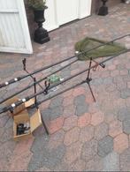 Complete karper set hengels molens rodpod enz nieuwe set, Ophalen, Nieuw, Complete set