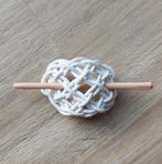 NIEUW! bolvormige haarspeld met houten pinnetje, Ophalen of Verzenden, Nieuw, Haarspeld