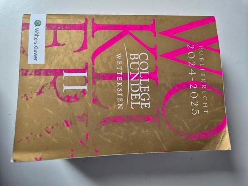 Collegebundel Publiekrecht 2024-2025, Boeken, Studieboeken en Cursussen, Gelezen, WO, Alpha, Ophalen of Verzenden