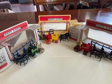 Lledo Days Gone  3x horse drawn Fire Brigade met figuren m/b beschikbaar voor biedingen
