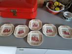 6 x vintage Boch gebaksschaaltjes bordjes, Antiek en Kunst, Antiek | Servies los, Ophalen of Verzenden