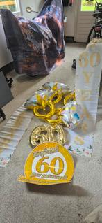 diamant bruiloft 60 jaar anniversary banners ballonnen, Hobby en Vrije tijd, Ophalen, Gebruikt, Versiering, Geboorte of Huwelijk