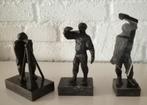 3 mooie bronzen beeldjes van Marlies Noordkamp voor Jongen, Ophalen of Verzenden