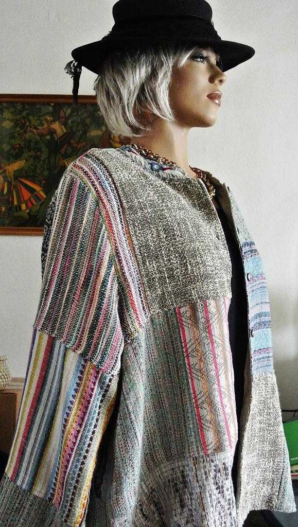 Jasje vestjasje patchwork kleur look India vintage handmade, Kleding | Dames, Jasjes, Kostuums en Pakken, Gedragen, Jasje, Maat 42/44 (L)