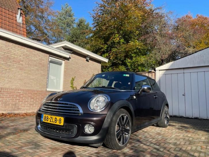 Mini 1.6 ONE 55KW 2013 Bruin, Auto's, Mini, Particulier, One, Airbags, Airconditioning, Bluetooth, Centrale vergrendeling, Cruise Control