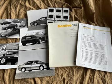1994 Opel Genève persmap folder Omega, Calibra, Tigra, Astra beschikbaar voor biedingen