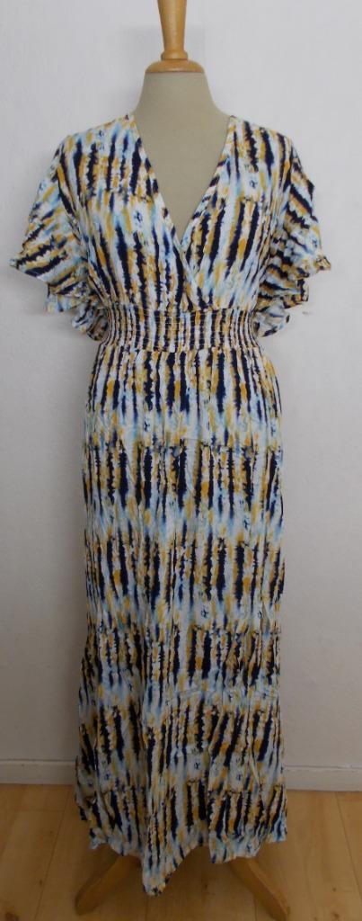Ibiza lange/maxi print jurk! XXL, Kleding | Dames, Jurken, Zo goed als nieuw, Maat 42/44 (L), Blauw, Onder de knie, Verzenden