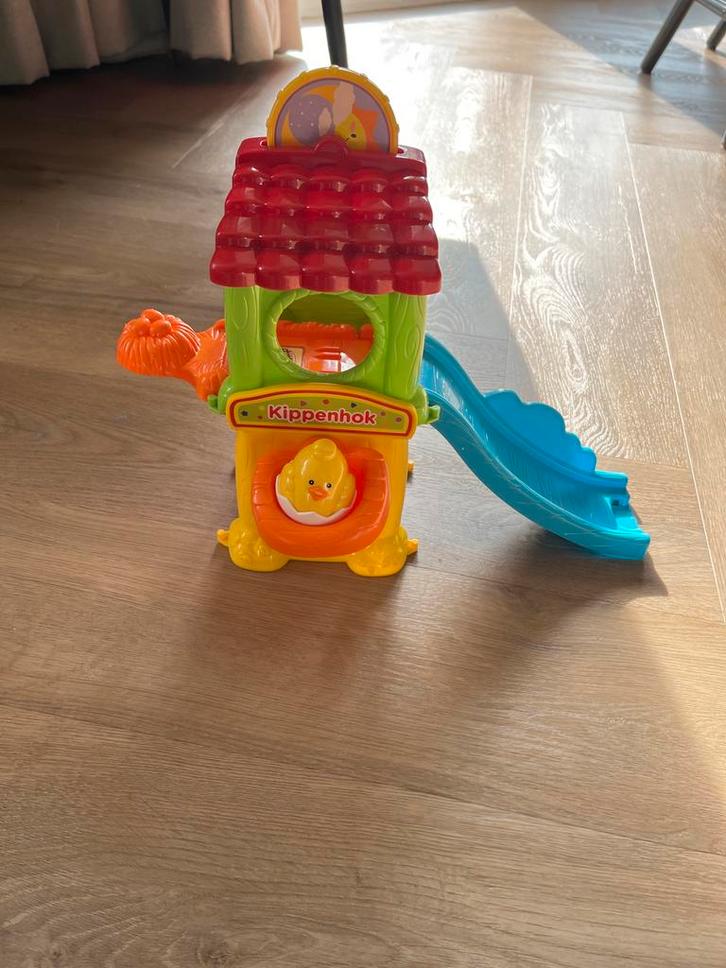 VTech Zoef Zoef Dieren Kippenhok incl 2 kippen en een kuiken, Kinderen en Baby's, Speelgoed | Babyspeelgoed, Zo goed als nieuw