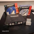 Nintendo 64 met controllers en doos opslag en rumble pack, Spelcomputers en Games, Spelcomputers | Nintendo 64, Ophalen of Verzenden