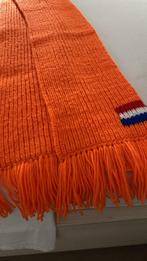 Oranje sjaal met Nederlandse vlag, Ophalen of Verzenden, Zo goed als nieuw, Maat 38/40 (M), Sjaal