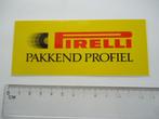 sticker oud PIRELLI origineel autobanden banden italie auto, Verzenden, Zo goed als nieuw, Bedrijf of Vereniging