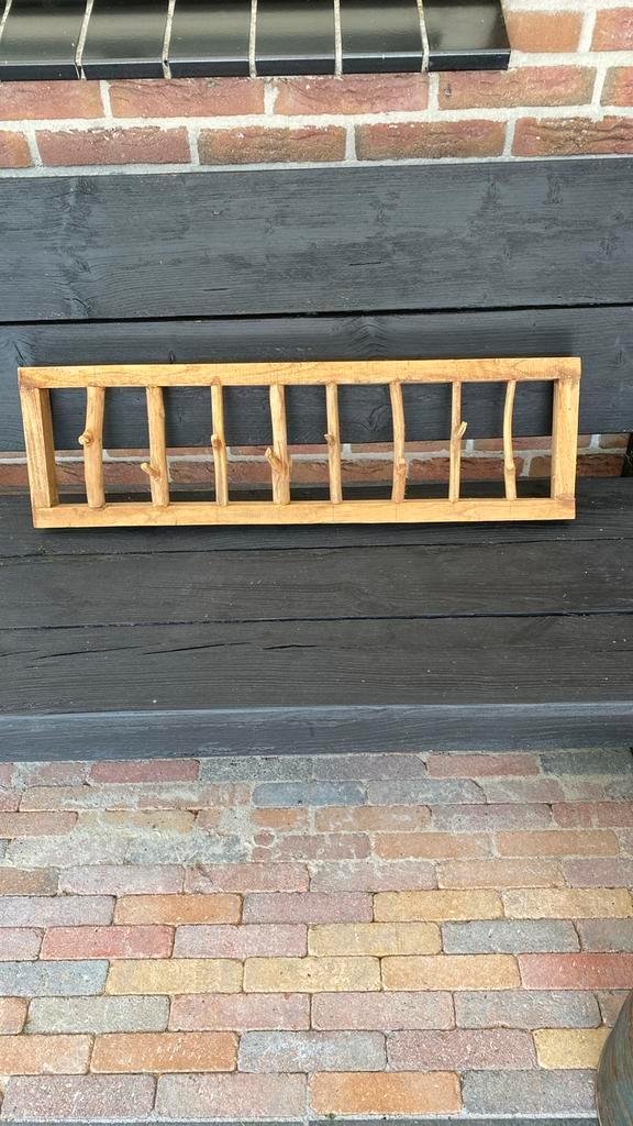 Mooi houten Xenos boomstam kapstokje / handdoekenrekje, Huis en Inrichting, Keuken | Keukenbenodigdheden, Zo goed als nieuw, Ophalen of Verzenden