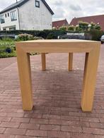 Massief eiken eettafel, zgan, Ophalen, Eikenhout, 50 tot 100 cm, Zo goed als nieuw