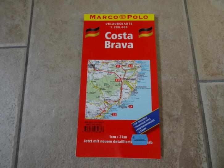 marco polo wegenkaart Costa Brava, Boeken, Atlassen en Landkaarten, Landkaart, Spanje, 2000 tot heden, Ophalen of Verzenden
