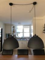 Set van 2 moderne hanglampen, Huis en Inrichting, Lampen | Hanglampen, Ophalen, Zo goed als nieuw, Metaal, Minder dan 50 cm