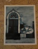 Vintage Verkerke print ‘bicycle’ - 40x49,5 cm, Ophalen of Verzenden