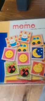 Houten Memory Spel, Hobby en Vrije tijd, Gezelschapsspellen | Overige, Een of twee spelers, Ophalen of Verzenden, Gebruikt, Onbekend