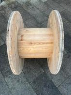 Kabel haspel hout, tuintafel, Tuin en Terras, Ophalen, Zo goed als nieuw, Rond, Hout