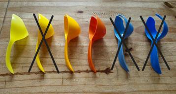 Tupperware Mini ei-lichter Geel en Oranje beschikbaar voor biedingen