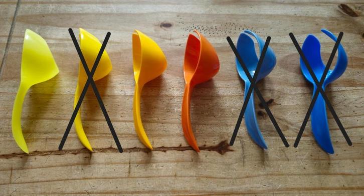 Tupperware Mini ei-lichter Geel en Oranje, Huis en Inrichting, Keuken | Tupperware, Zo goed als nieuw, Overige typen, Geel, Oranje