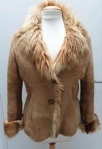 Lichtgewicht lammy jasje Toscaans lamsvacht en lamsleer 38, Kleding | Dames, Jassen | Winter, Maat 38/40 (M), Beige, Ophalen of Verzenden