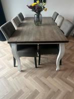Mooie en vooal sterke eettafel, Huis en Inrichting, Ophalen, Gebruikt, 4 tot 6 stoelen