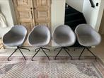 Grijze eetkamerstoelen zwarte poot. Vlinderstoel kuipstoel, Huis en Inrichting, Stoelen, Ophalen, Gebruikt, Grijs, Vier