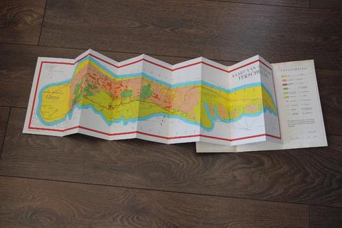 Kaart van Terschelling 1974, Boeken, Atlassen en Landkaarten, Gelezen, Landkaart, Nederland, 1800 tot 2000, Ophalen of Verzenden