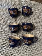 Vintage Japanse thee set met vogelmotief, Huis en Inrichting, Keuken | Servies, Gebruikt, Ophalen of Verzenden, Overige stijlen