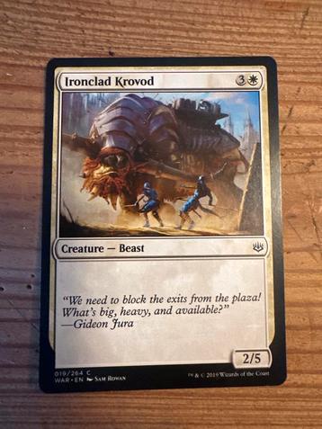 MTG Ironclad Krovod - War of the Spark beschikbaar voor biedingen