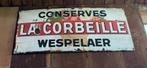 Emaille bord La Corbeille Wespelaer, Ophalen