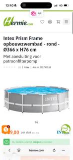 Intex zwembad 366x76 cm GRATIS OPHALEN, Ophalen, Minder dan 80 cm, Rond, 300 cm of meer