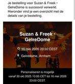 1 staanplaats Suzan & Freek 16 mei, Tickets en Kaartjes, Concerten | Pop, Drie personen of meer, Mei