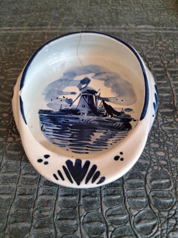 Delfts Blauw Schaal met Molen, Antiek en Kunst, Antiek | Keramiek en Aardewerk, Ophalen of Verzenden