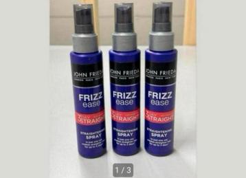 3x John Frieda Frizz Ease 3Day Straight Straightening spray beschikbaar voor biedingen