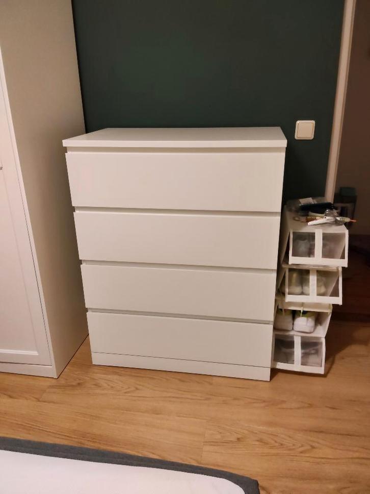 IKEA MALM Ladkast met 4 laden, Huis en Inrichting, Kasten | Ladekasten, Zo goed als nieuw, 100 tot 150 cm, 50 tot 100 cm, 50 tot 75 cm