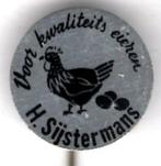 Voor kwaliteits eieren H.Sijstermans grijs speldje( N_119 ), Verzenden, Nieuw, Dier of Natuur, Speldje of Pin