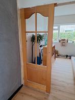 Binnendeur gratis massief houten deur, Doe-het-zelf en Verbouw, Deuren en Horren, Minder dan 80 cm, Gebruikt, Glas, Ophalen