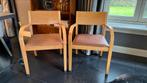 Arco lederen design stoelen vintage retro hout, Huis en Inrichting, Zo goed als nieuw, Hout, Ophalen
