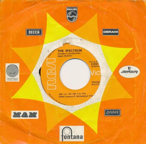 1597 The Spectrum - Ob la di, ob la da (1968), Cd's en Dvd's, Vinyl Singles, Gebruikt, Single, Pop, 7 inch, Ophalen of Verzenden